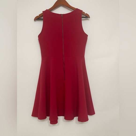 Karlie Red Mini Skater Dress. Size Medium. - Picture 3 of 6